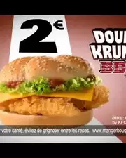 Le double krunch BBQ de chez KFC