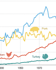 Les américains consomment plus de poulet que de boeuf pour la première fois de leur histoire