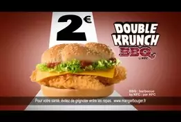Le double krunch BBQ de chez KFC