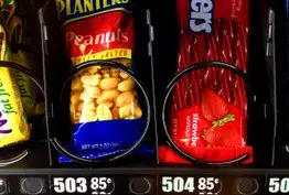 Les calories indiques sur les distributeurs de friandises