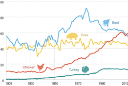 Les américains consomment plus de poulet que de boeuf pour la première fois de leur histoire