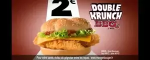 Le double krunch BBQ de chez KFC