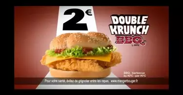 Le double krunch BBQ de chez KFC