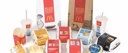 Les packagings de Mc Donald's dans le temps